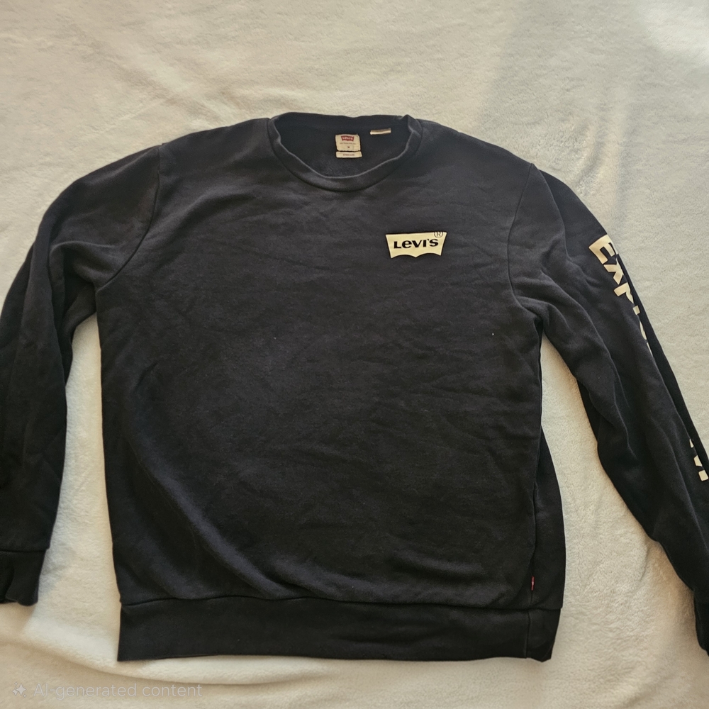 Levi's Men's Black Crewneck Sweater
